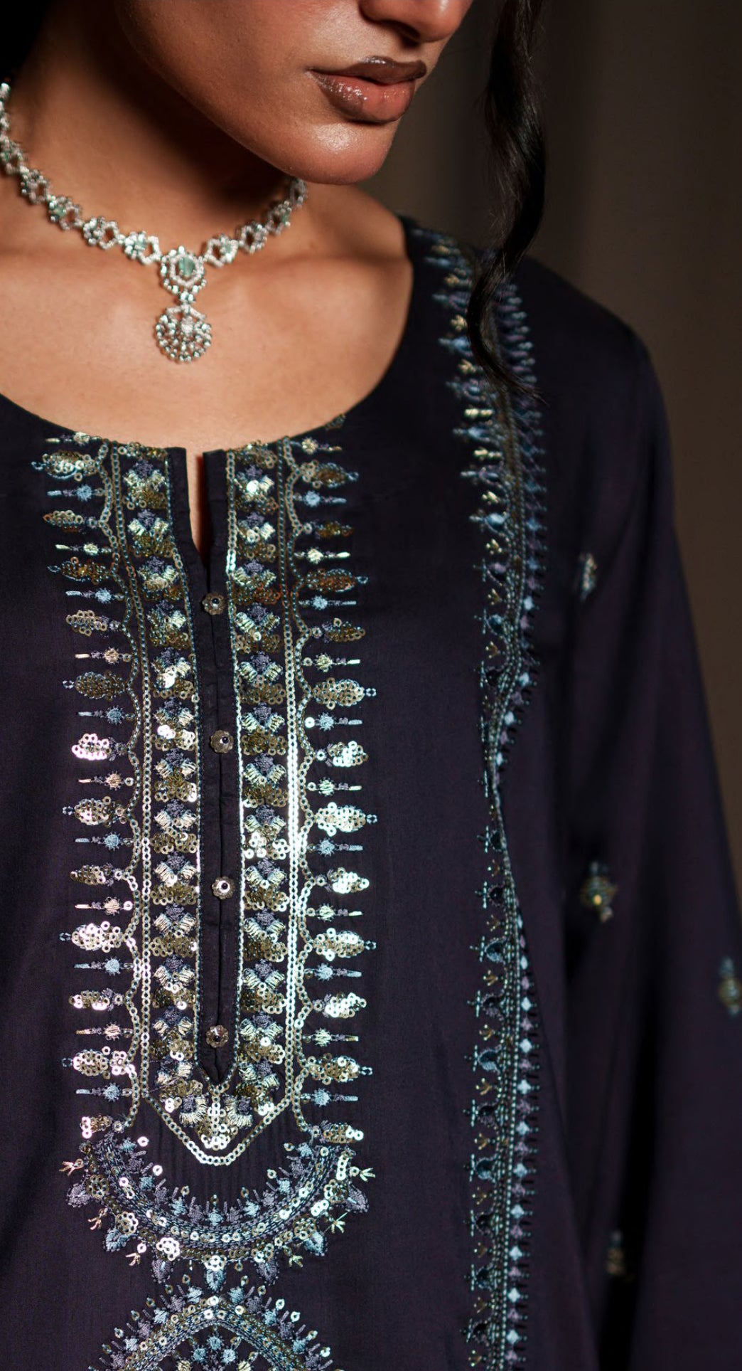 Eala by Casual Lite| Stitched Silk Collection -  2026 (NOCTURNE)