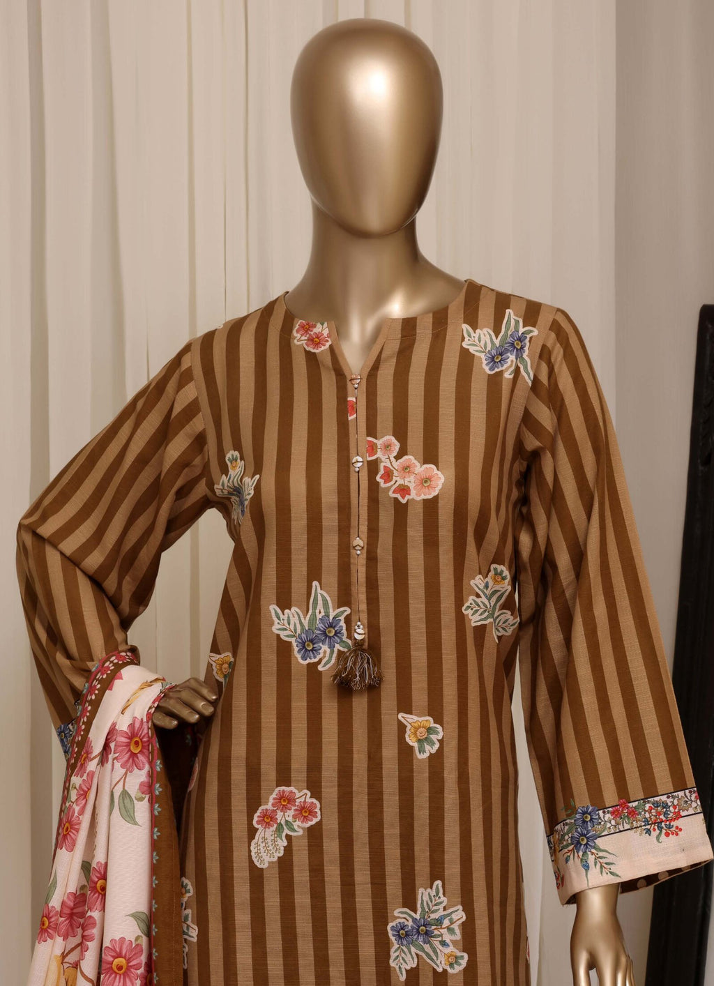 Sadabahar Stitched Printed Khaddar Collection - 2026 (D-04)