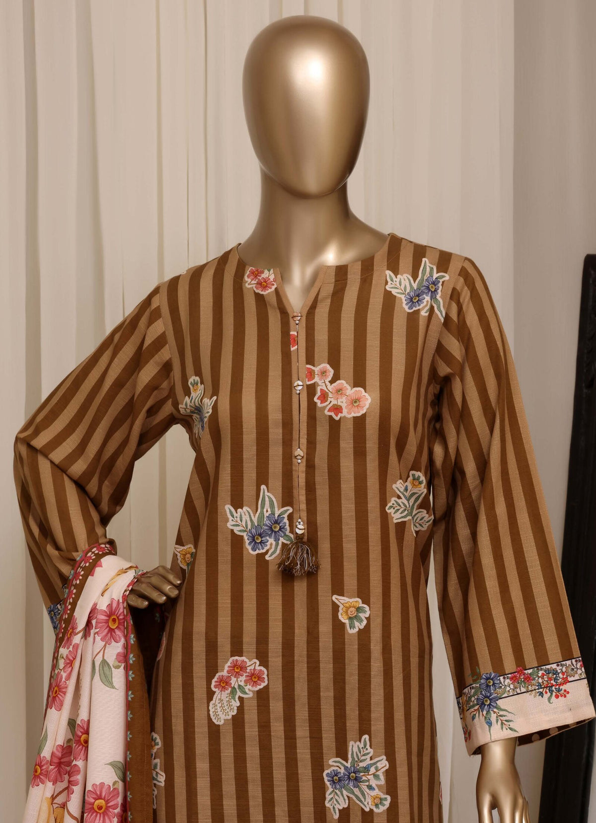 Sadabahar Stitched Printed Khaddar Collection - 2026 (D-04)