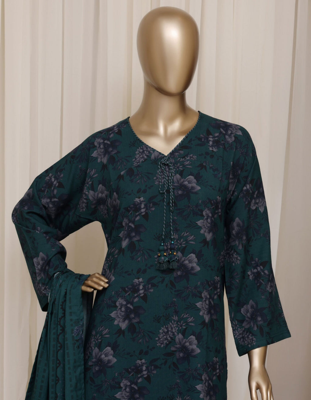 Sadabahar Dhanak Stitched Printed With Shawl Collection - 2026 (D-04)