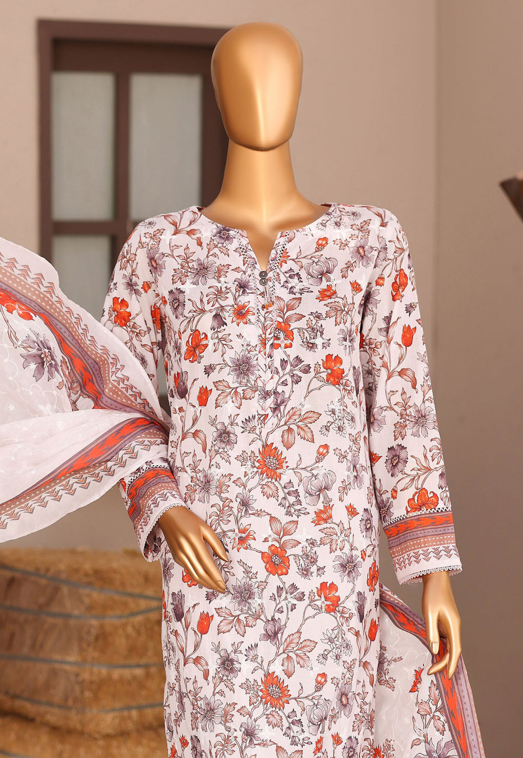 Elite by HZ Textile | Unstitched Embroidered Lawn Collection - 2026 (EC-1288)