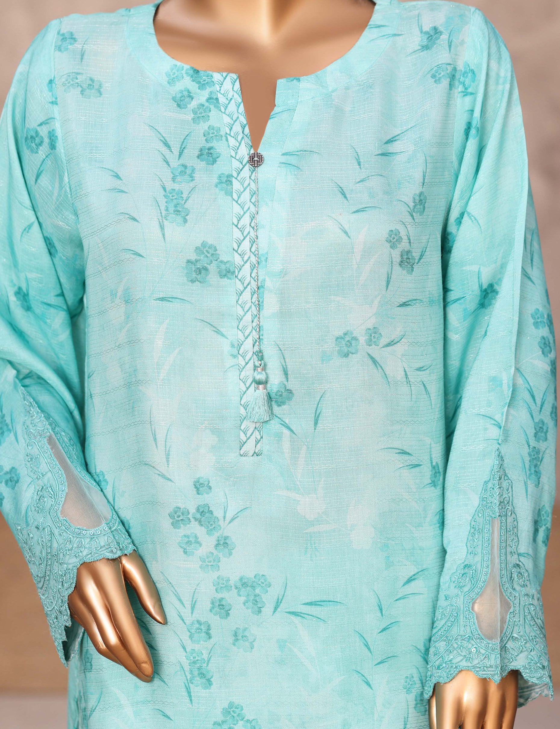 HZ Festive Hues Stitched Fancy Silk Collection - 2026 (D-02)