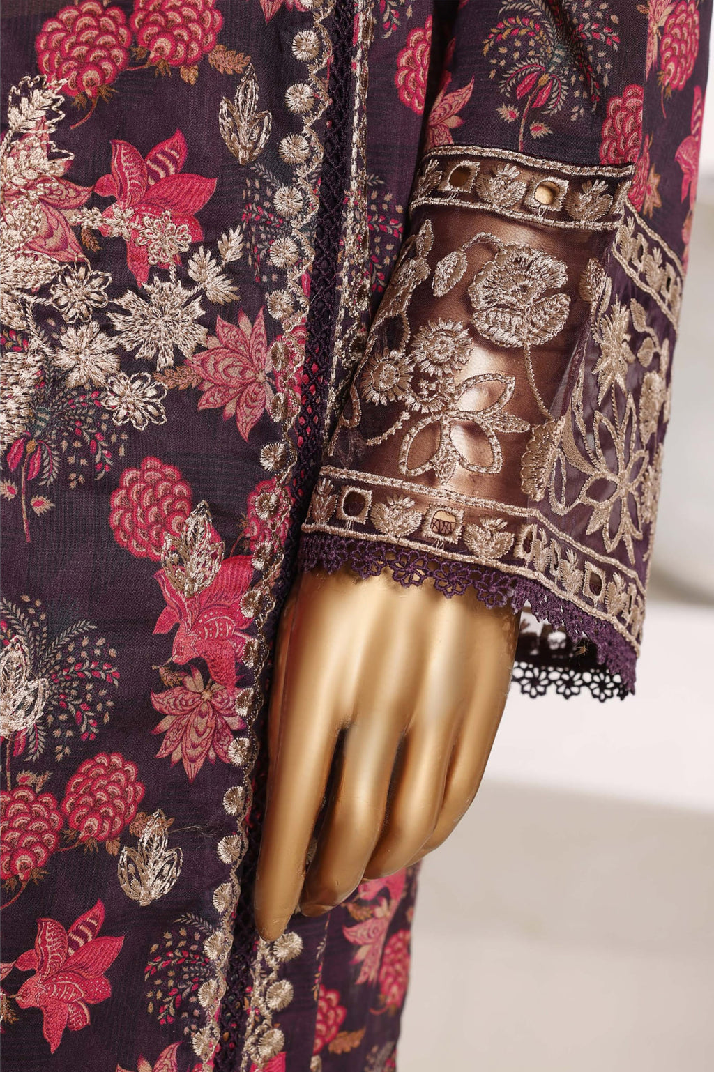 Sadabahar Signature Stitched Embroidered Lawn Collection - 2026 (PURPLE)