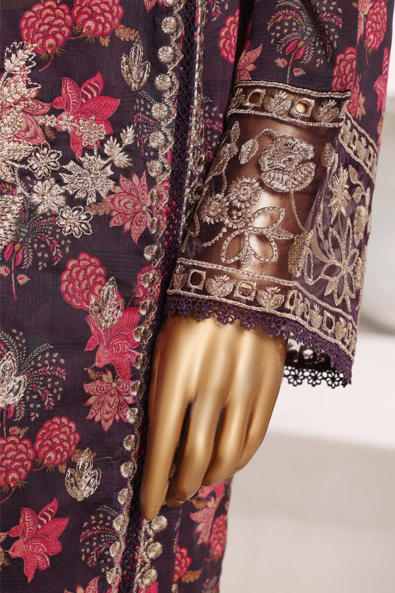 Sadabahar Signature Stitched Embroidered Lawn Collection - 2026 (PURPLE)