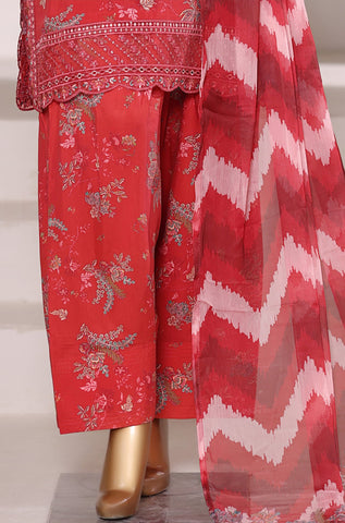 Malika by Sadabahar | Stitched Embroidered Viscose Collection - 2025 (RED)