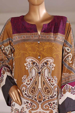 Sadabahar Stitched Printed Viscose 2PC Set Collection - 2025 (BROWN)