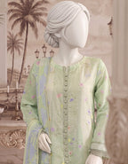 A Flowy Cut by HZ Textile | Stitched Printed & Emb Silk Collection'26 (D-04)