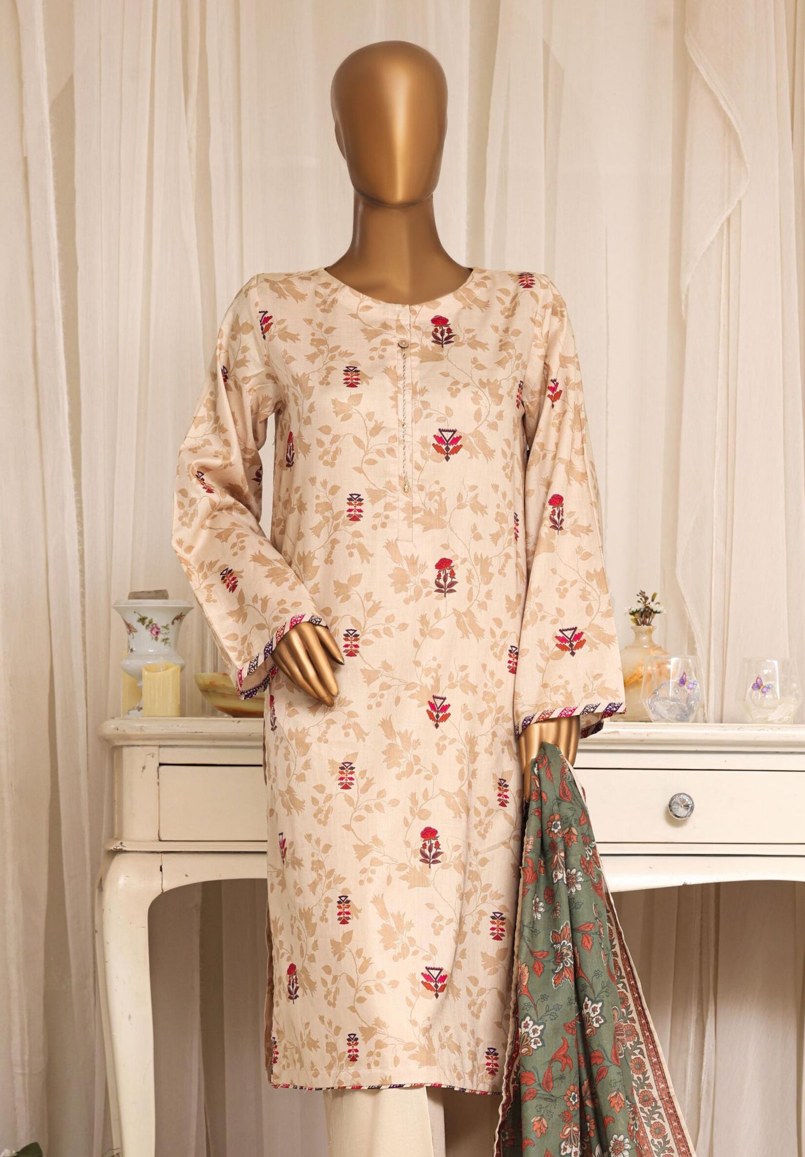 Daily Wear by HZ Textile | Stitched Printed Lawn Collection - 2026 (D-04)
