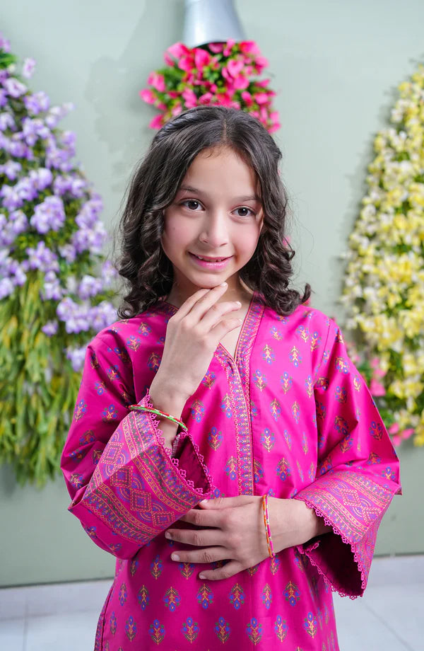 Aloo Meeru Hammi by Amna Khadia | Stitched Kids 2pc Cotton Eid Collection - 2026 (D-07)