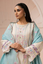 Zellbury Unstitched 3pc Embroidered Lawn Collection - 2026 (WUS-26E-0453)
