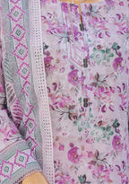 HZ Premium Unstitched Embroidered Lawn Collection - 2026 PEC-611