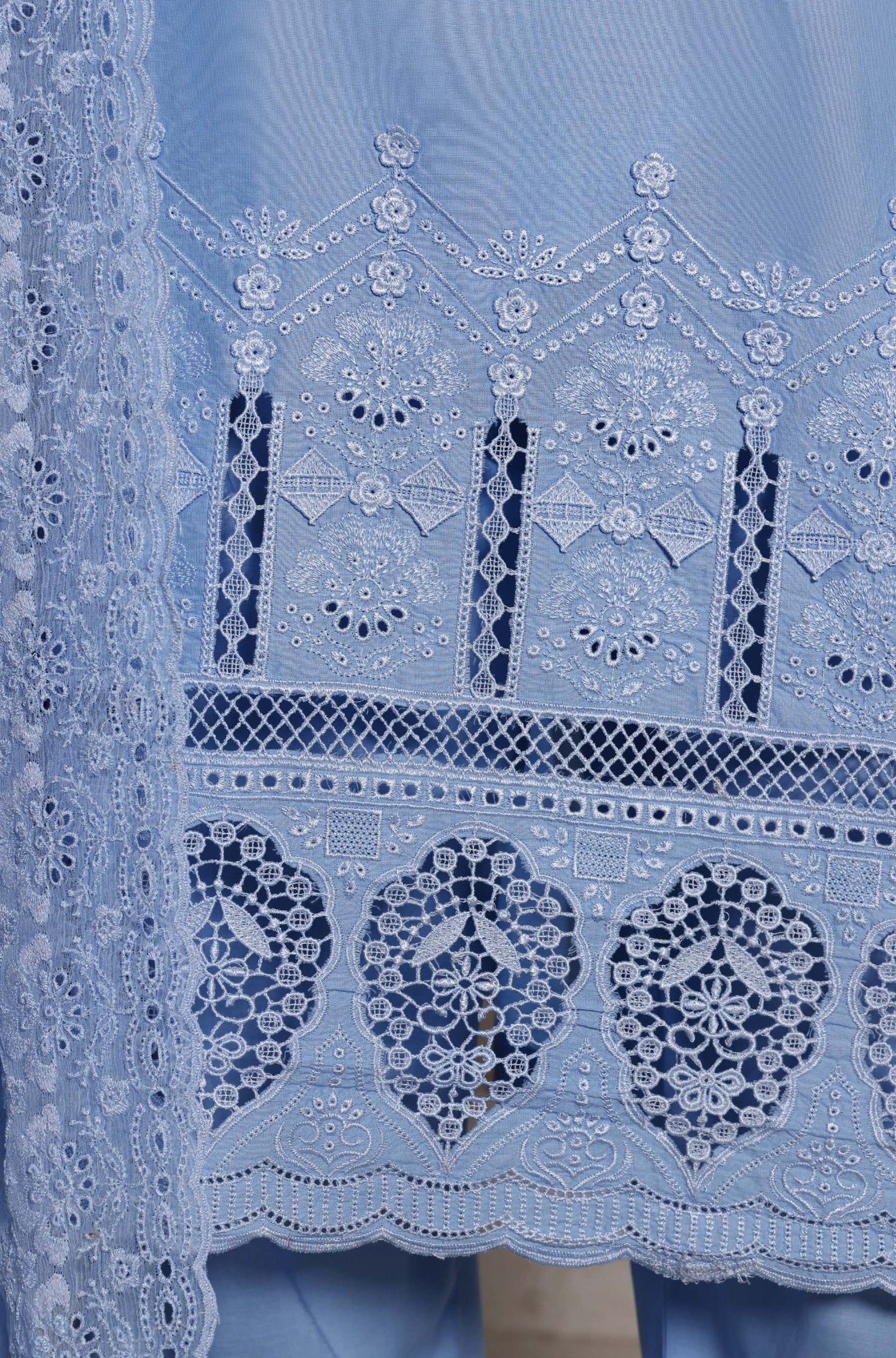 Sadabahar Chikankari Stitched Laser Work Vol-II Collection - 2026 (D-04)