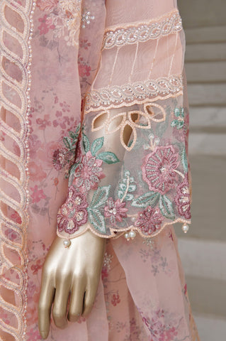 Sadabahar Mahpara Stitched Embroidered Organza Collection - 2025 Vol-17 PINK