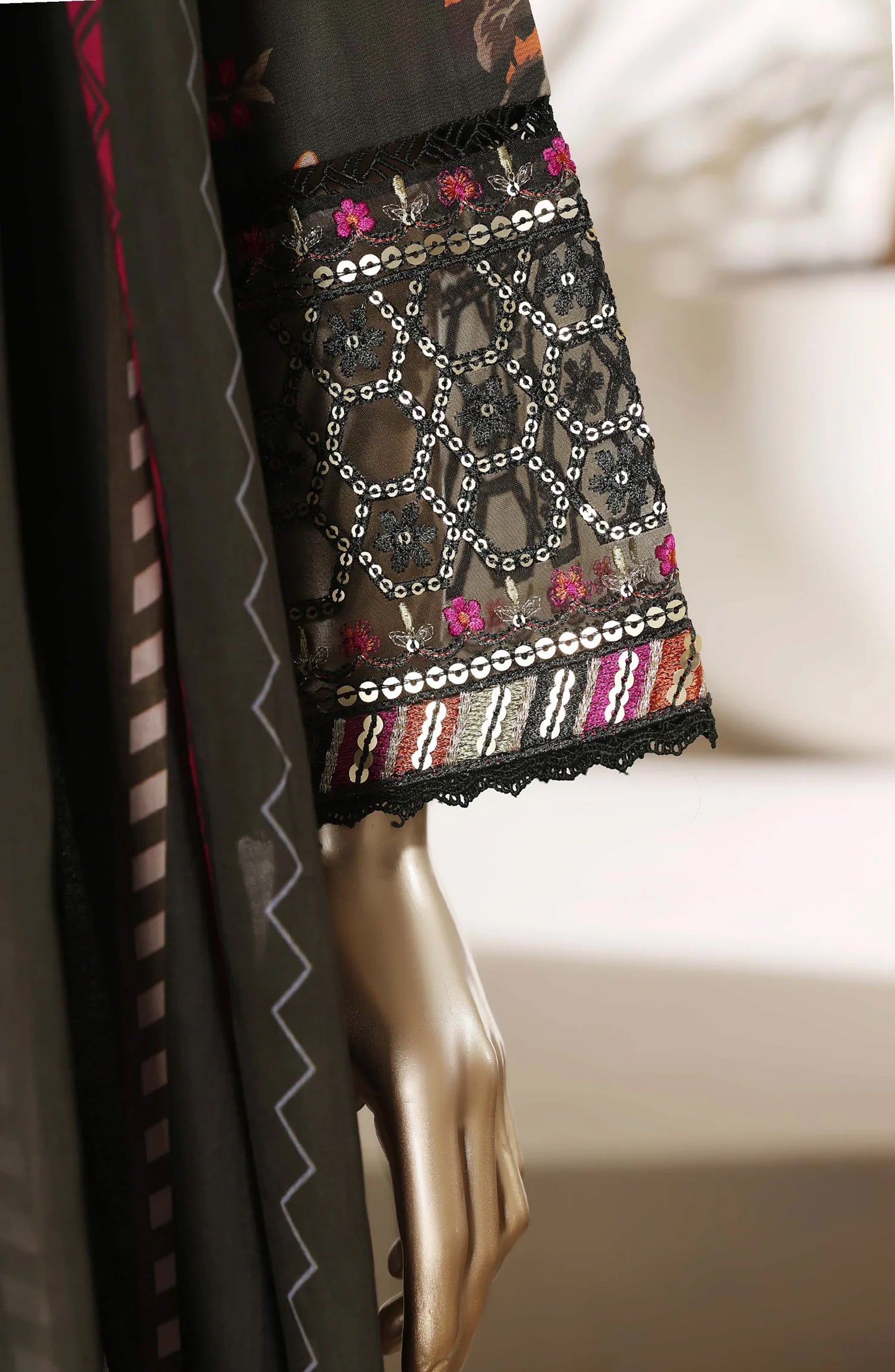 Malika by Sadabahar | Stitched With Shalwar Embroidered Collection - 2026 (D-04)