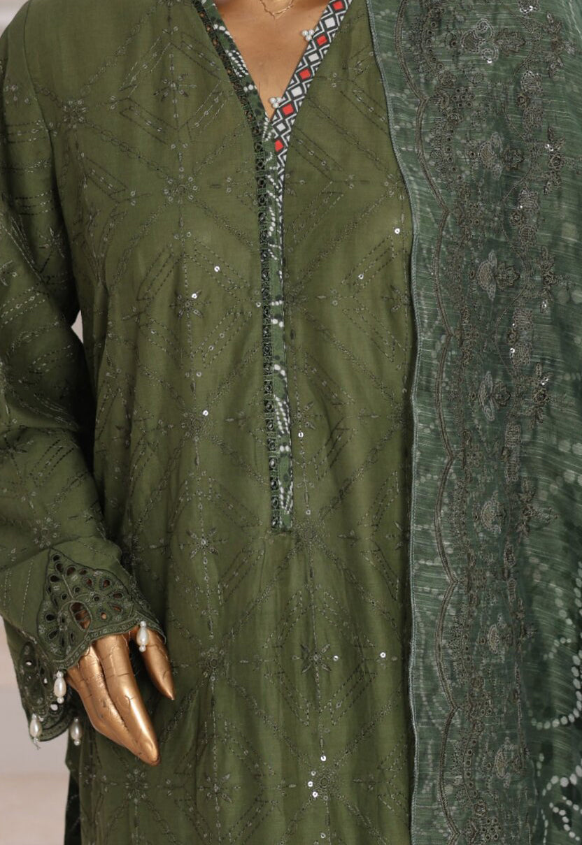Aifa Dynasty Chikankari Unstitched Luxury Lawn Collection - 2026 (D-04)