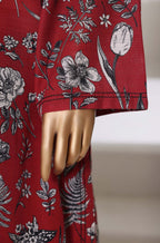 Sadabahar Stitched Printed Khaddar Vol-03 Collection - 2025 (RED)