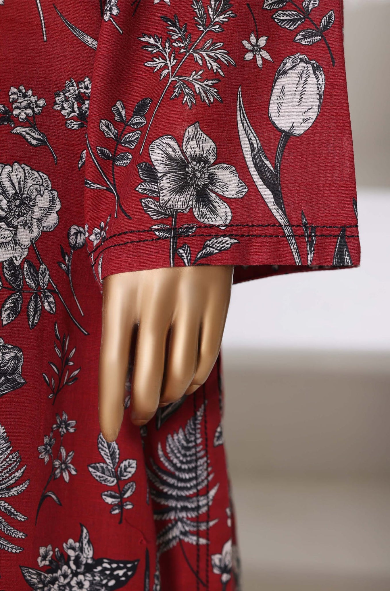 Sadabahar Stitched Printed Khaddar Vol-03 Collection - 2025 (RED)