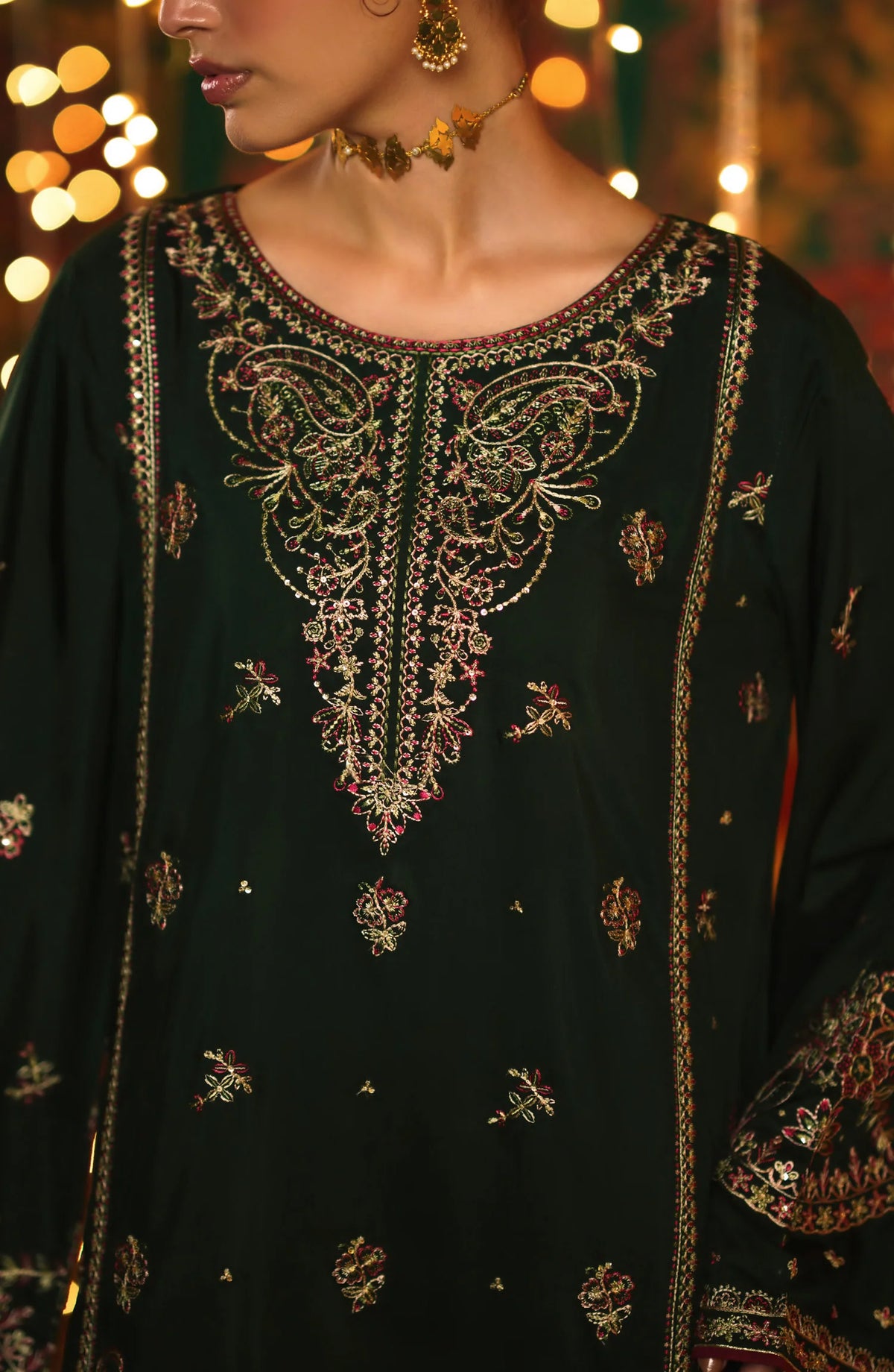 Chand Baali by Casual Lite | Stitched Embroidered Silk Viscose Collection'26 (D-07)