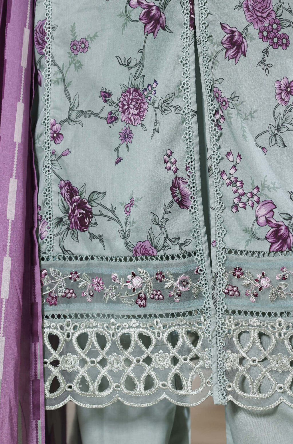 Sadabahar Stitched Embroidered Festive Lawn Vol-02 Collection - 2026 (D-04)