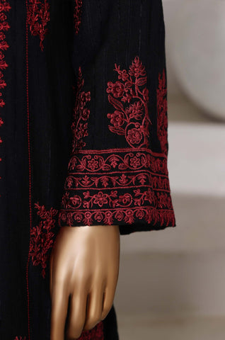 Sadabahar Stitched Luxury Dhanak with Palachi Shawl Collection - 2025 (BLACK)