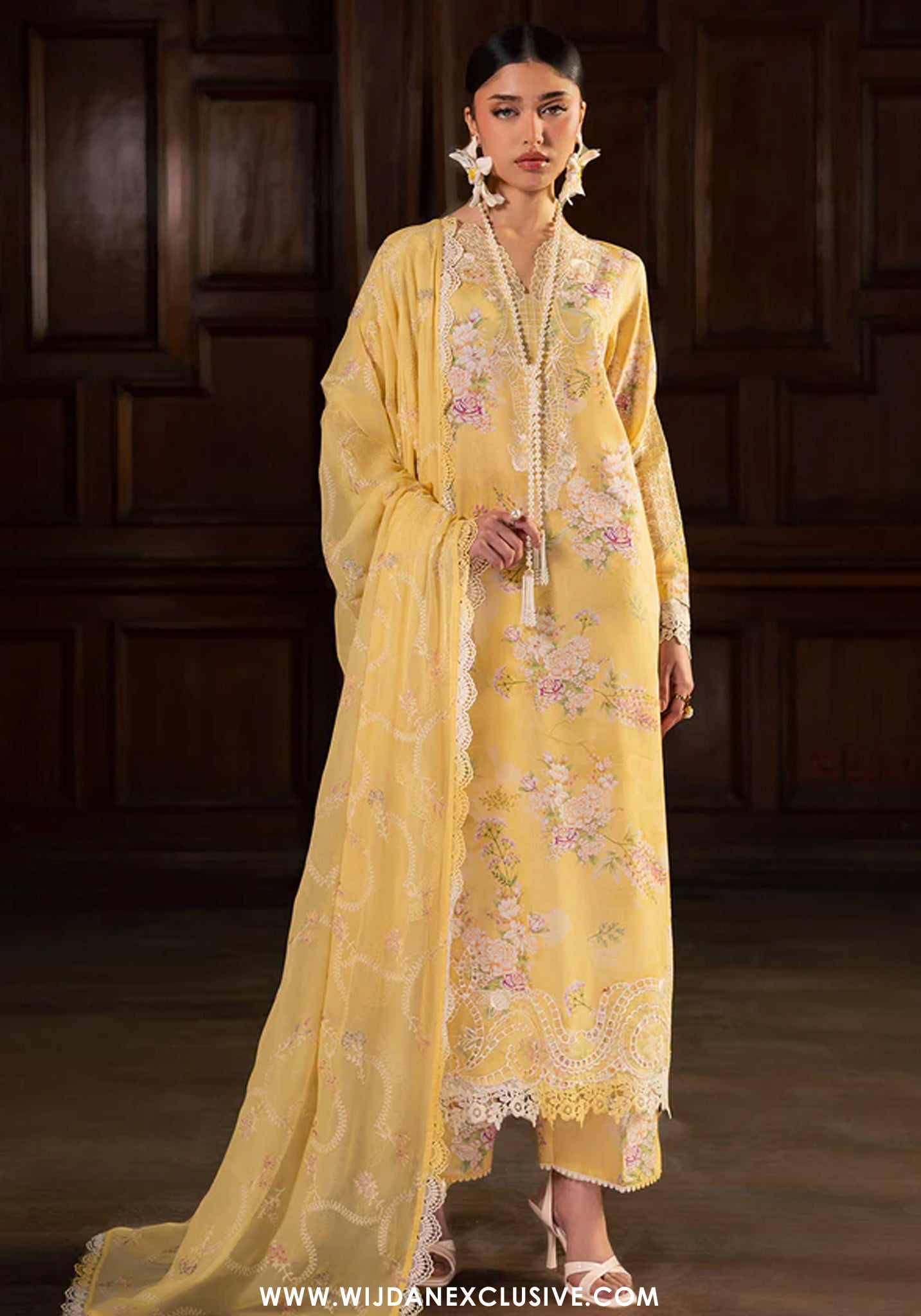 Nureh Maya Unstitched Embroidered Printed Lawn Collection - 2026 (NS-168)