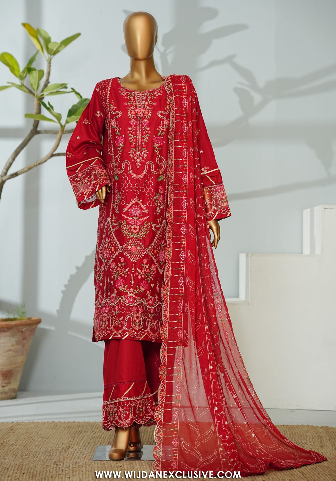 Bin Saeed Stitched Luxury Embroidered 3PC Collection - 2026 BSLE26-004