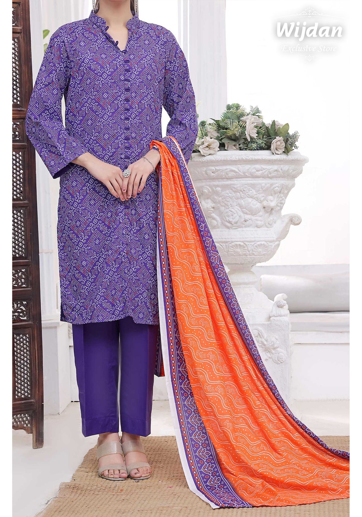 Wrinkle Free Un-Stitched Printed Collection Vol-25 by Amna Khadija D-04