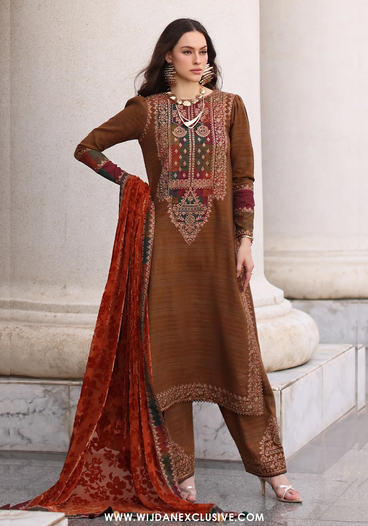 Poshima by Charizma | Unstitched Embroidered Leather Vol-III Collection - 2025 PSW5-18