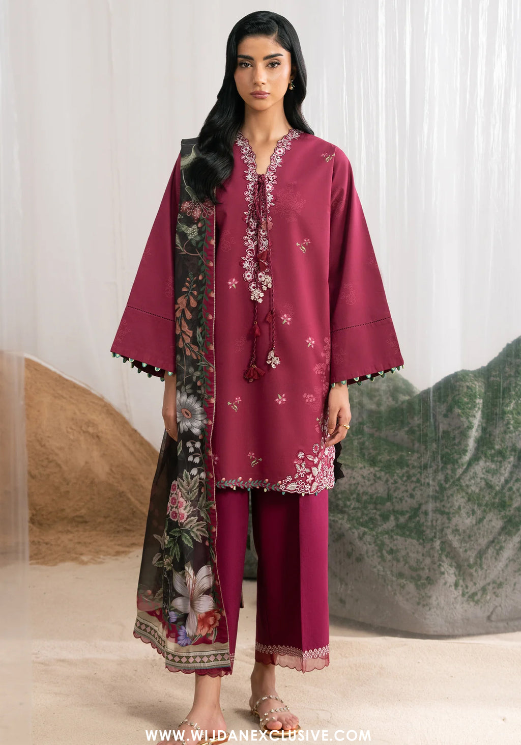 Nysa by Seran | Unstitched Printed & Embroidered Cambric Collection'26 (RUELLE)