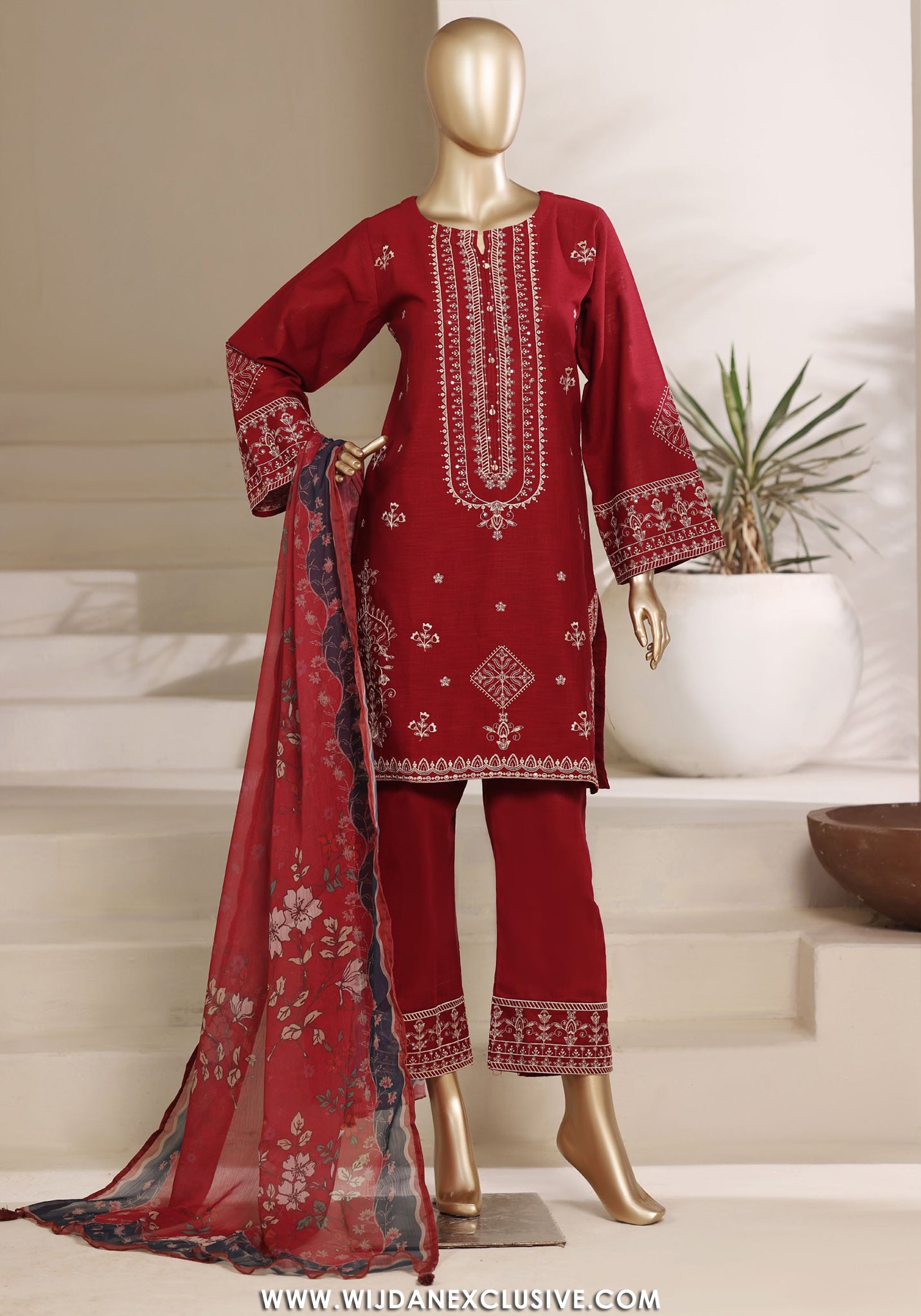 Sadabahar Stitched 3PC Festive Embroidered Cotton Co-Ords Collection - 2026 SB26FEC-04
