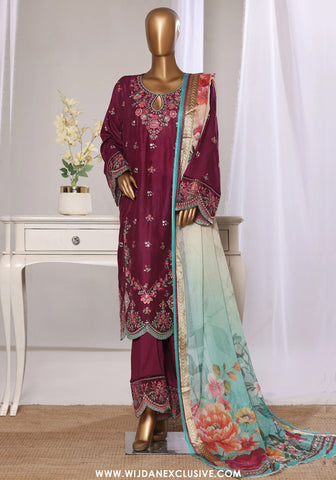 Bin Saeed Stitched Luxury Embroidered Jacquard Collection - 2026 BSJ26-03