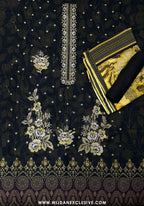 Jasmine Unstitched Doriya Digital Embroidered Lawn by Wijdan D-04