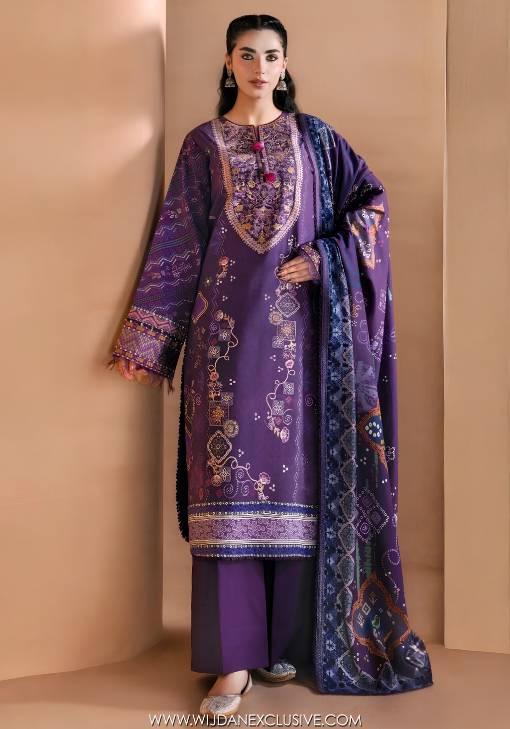One Nation by Florent | Unstitched Printed & Embroidered Viscose Collection'26 (NISA)
