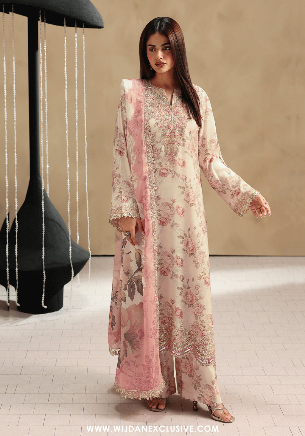 Naqsh by Ramsha | Unstitched Emb & Print Vol-02 Rawsilk'26 (RS-205)