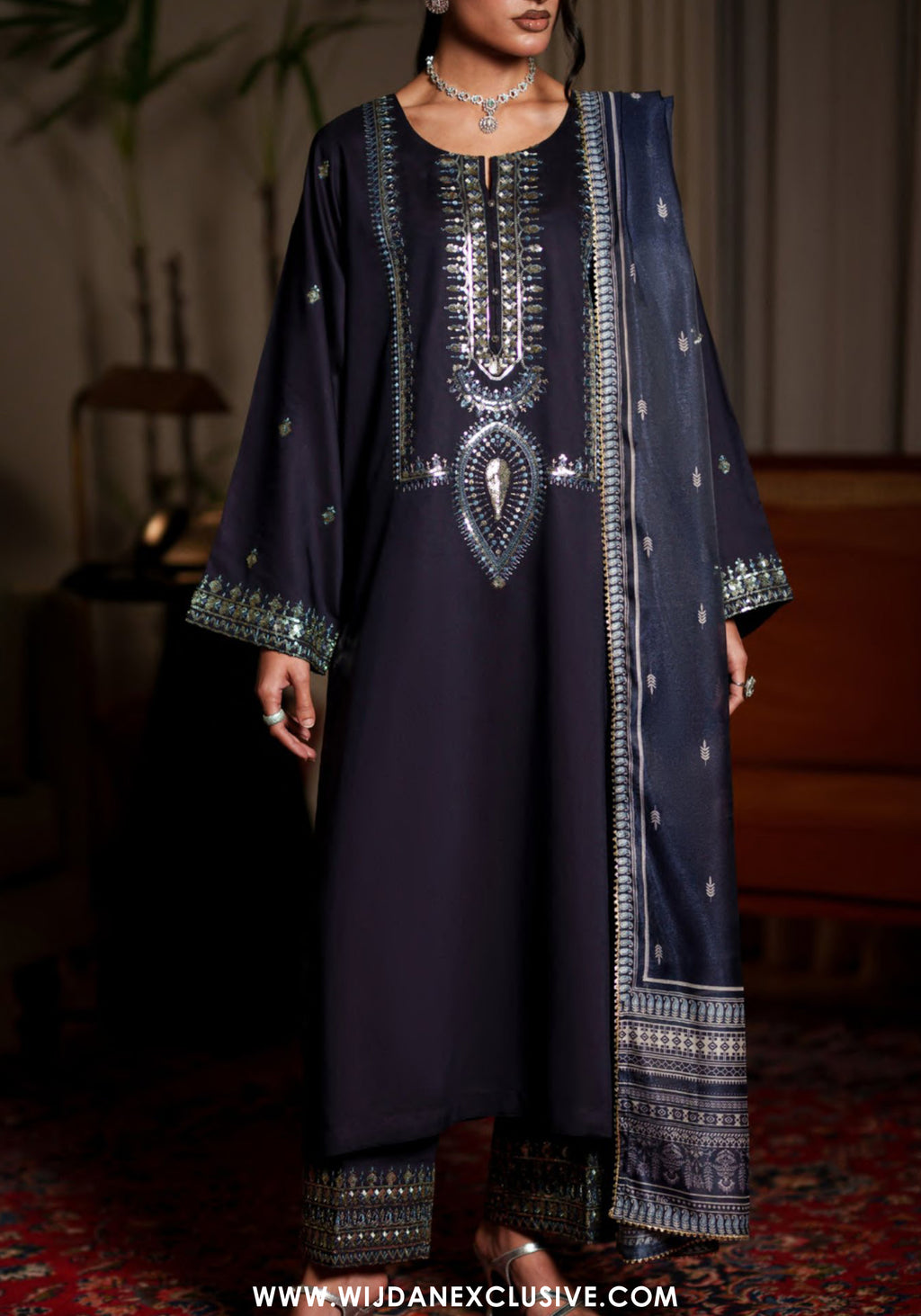 Eala by Casual Lite| Stitched Silk Collection -  2026 (NOCTURNE)