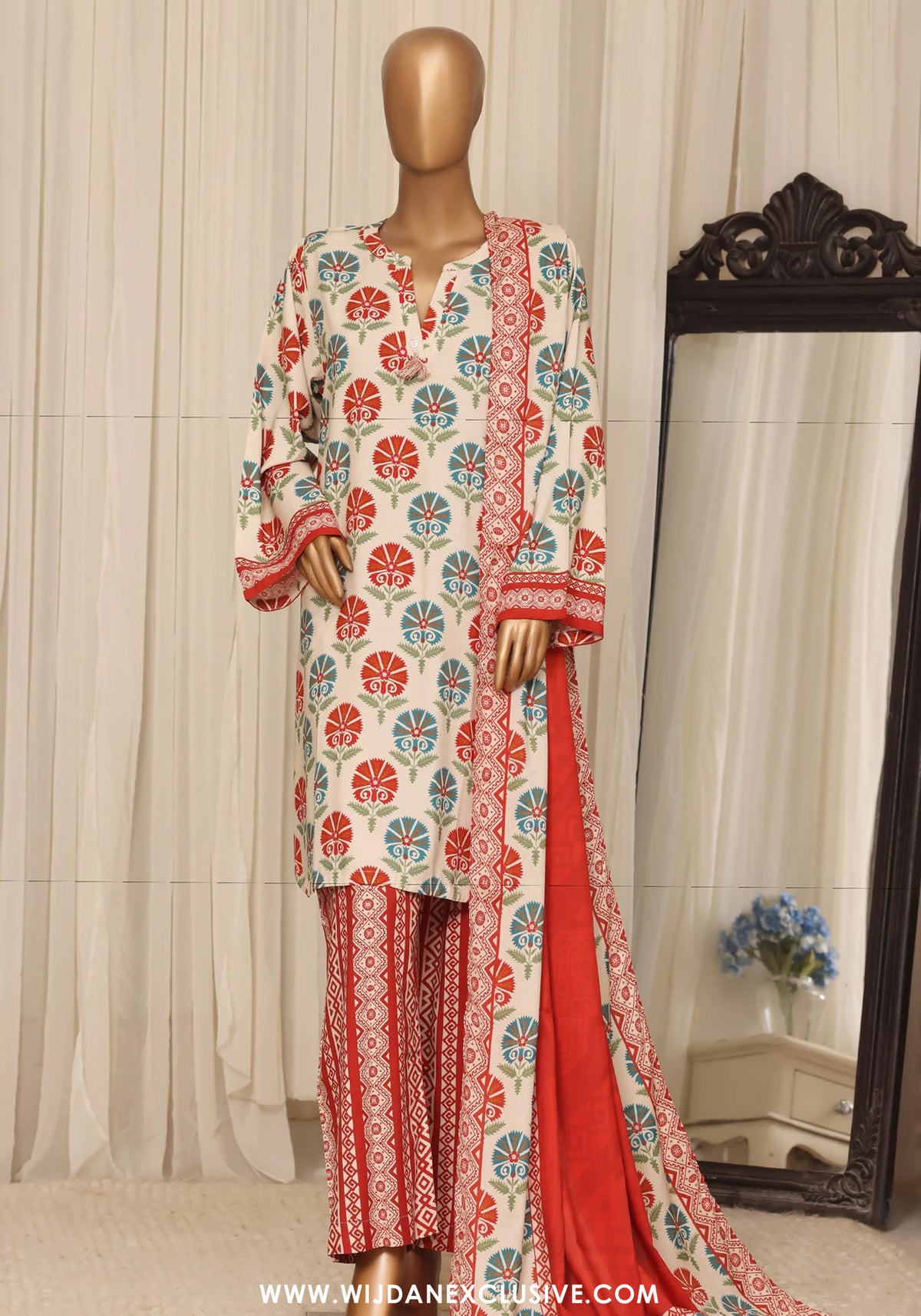 Sadabahar Stitched Printed Linen Collection - 2026 (D-04)