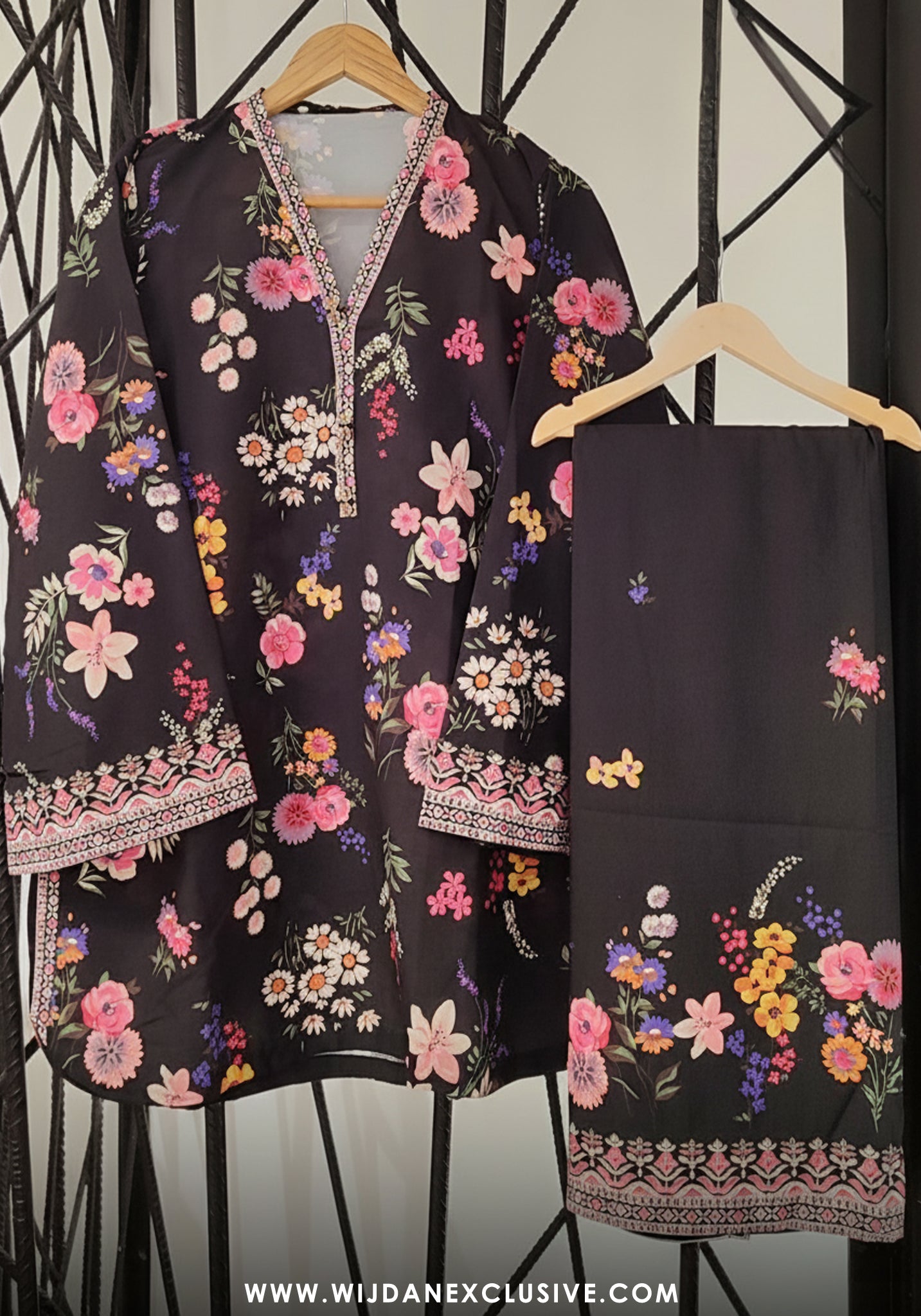 Amna Khadija Fayon RTW Digital Printed Silk 2PC Co-Ords Pret - 2025 D-04