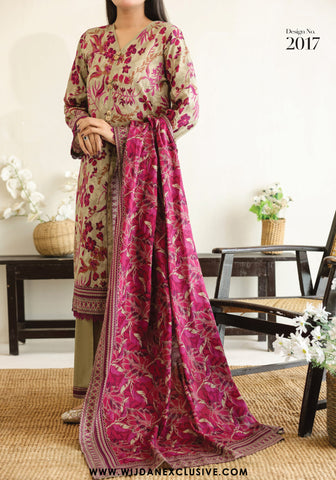 VS Daman Unstitched 3PC Digital Cambric Collection - 2025 D-2017