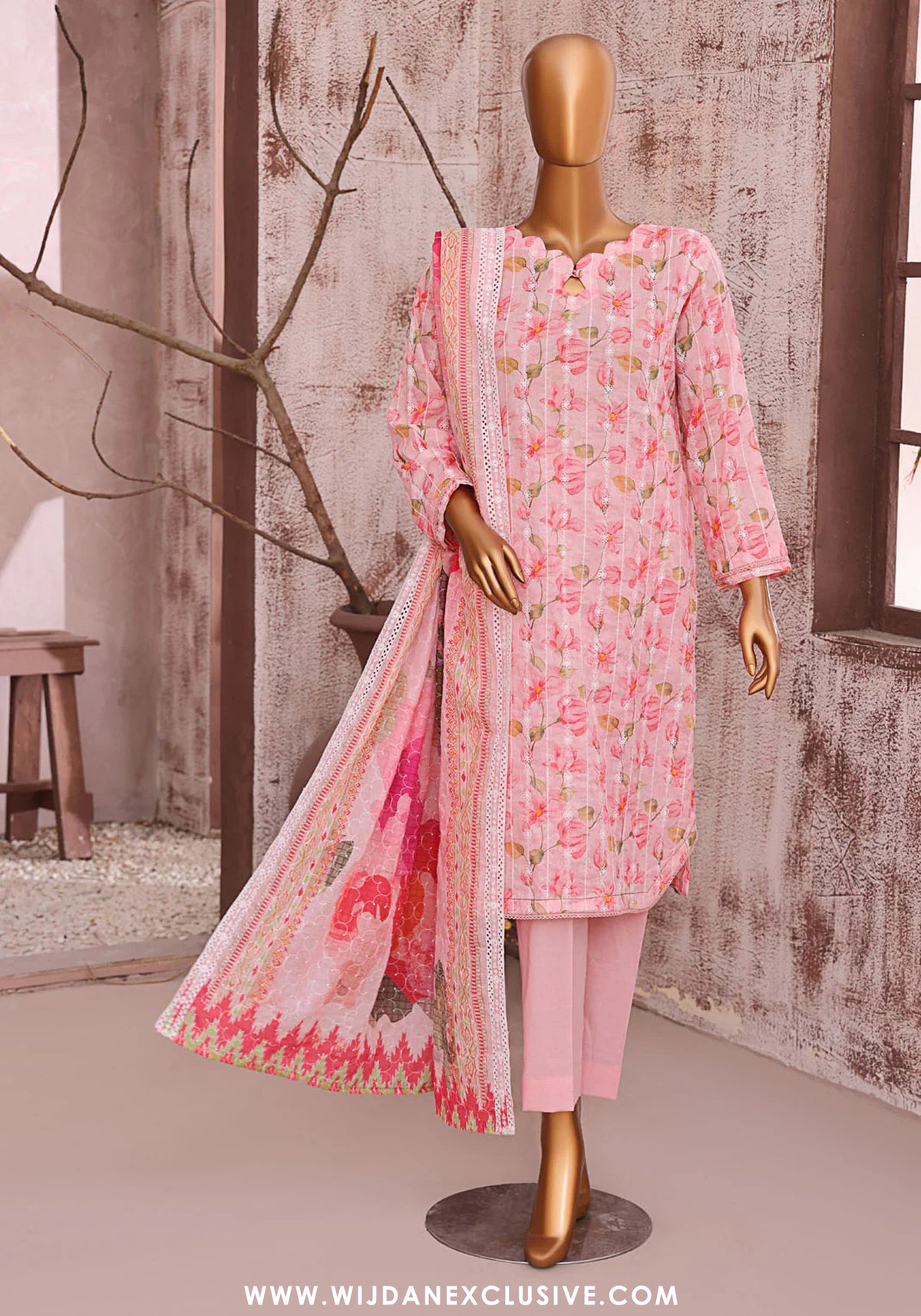 HZ Dhagakari Unstitched Embroidered Lawn Collection - 2025 DEC-599