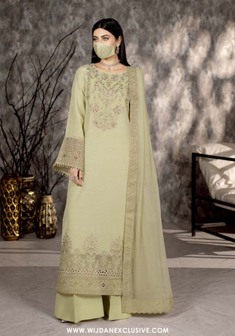 Safeera by Flossie | Unstitched Rawsilk Collection - 2025 SA-02 (LEMON)