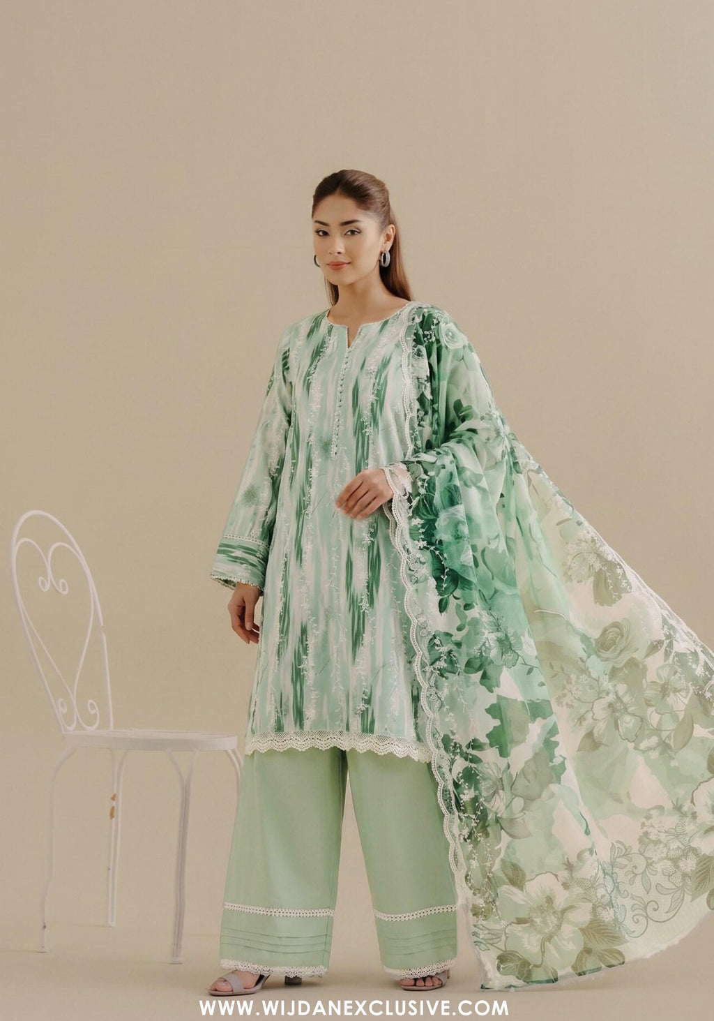 Cut & Style by Mahay | Unstitched Fancy Lawn Vol-02 Collection - 2026 (D-04)