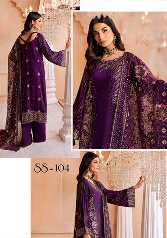 Shehnai Raw Silk Collection'25 Vol-01 by Ramsha SS-104