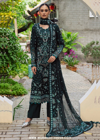 Lovella by Marjjan | Unstitched Embroidered Viscose Collection - 2025 MEV-45 B (GREEN)