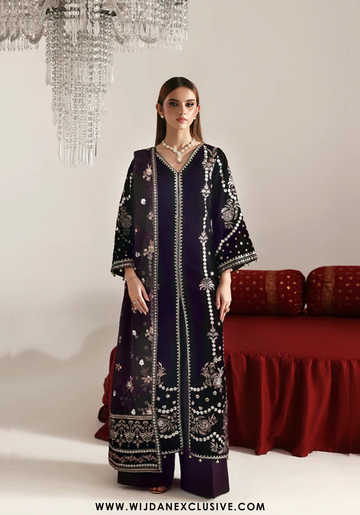 Zarposh by Emaan Adeel | Unstitched Velvet Collection - 2025 (DILNAR)