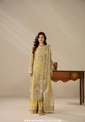 Areesha Unstitched Festive Formal Vol-23 Collection - 2026 (Opulent Gold Harmony)
