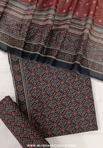 Bin Saeed Unstitched 3PC Digital Printed Cambric Collection - 2025 D-04