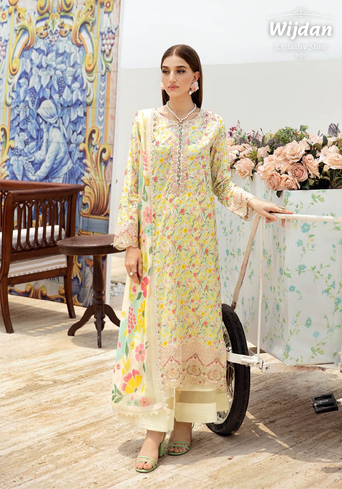 Rangrez Luxury Lawn Collection'25 Vol-06 by Ramsha N-604