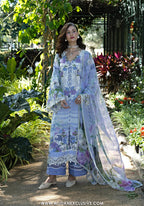 Elaf Signature Unstitched Printed Embroidered Lawn Collection - 2026 ESA-6A MOONLIT PETALS