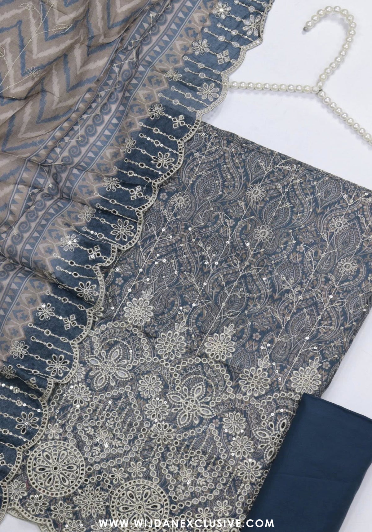 Bin Saeed Unstitched Embroidered Cambric Collection - 2025 D-04
