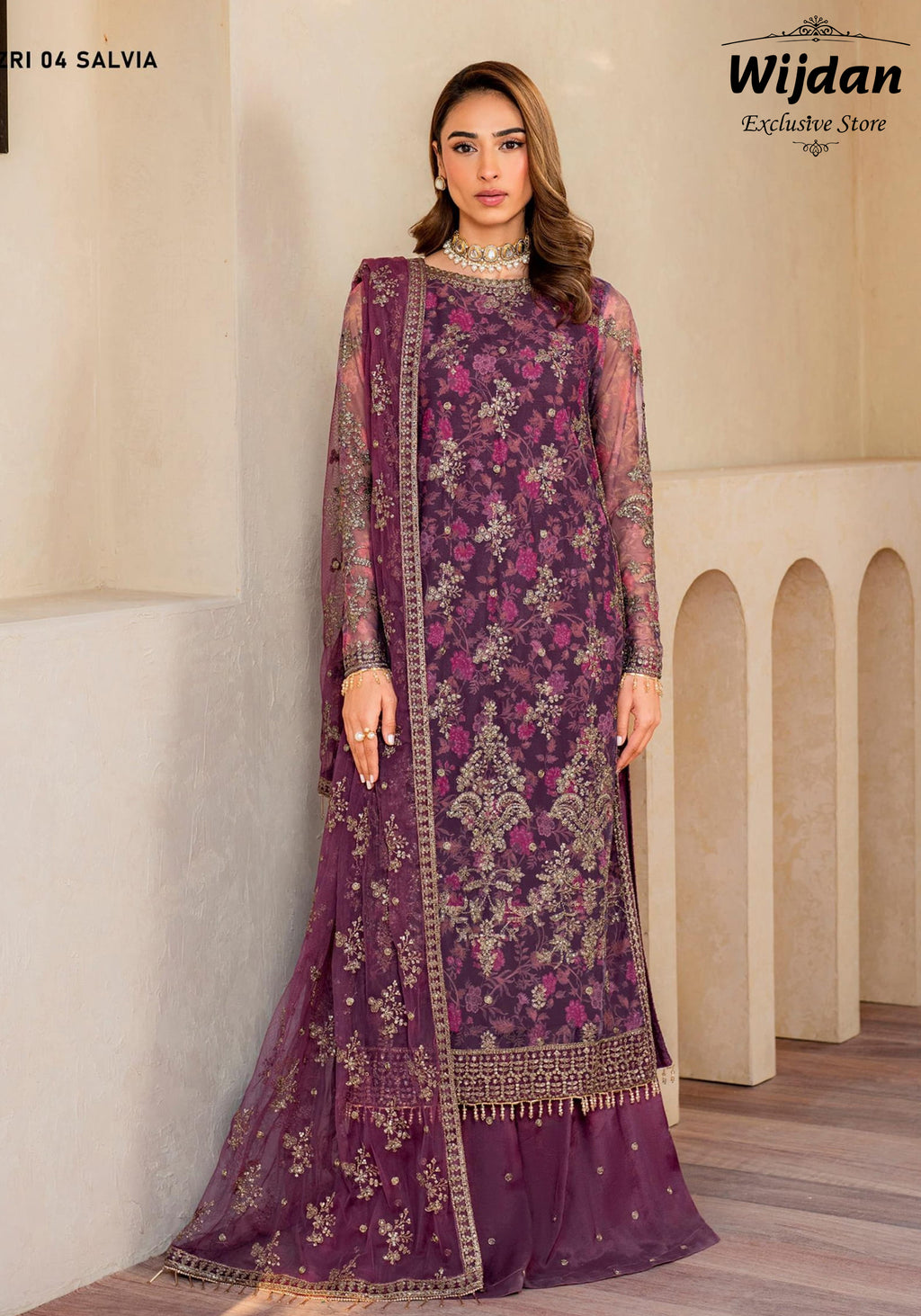 Iris Stitched Printed Embroidered Edit by Zarif ZRI-04